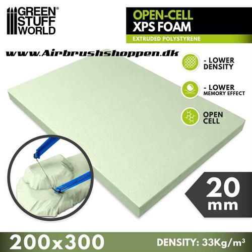 Xps skum - Open-Cell XPS Foam 20 mm 20x30cm - GSW